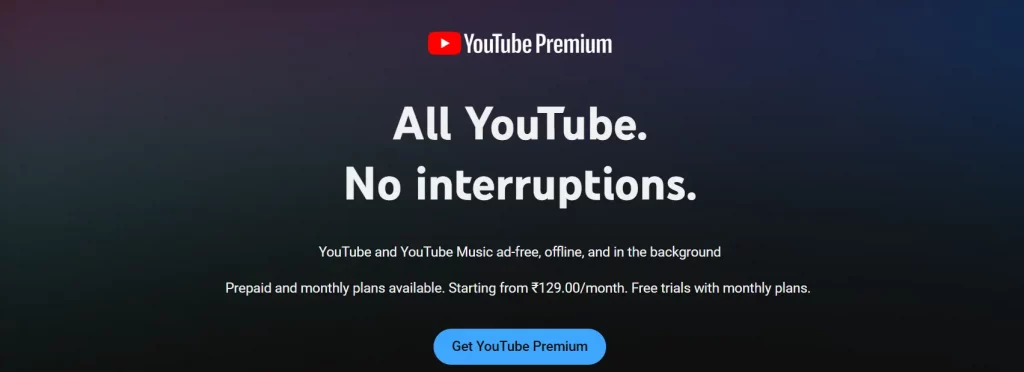 YouTube premium